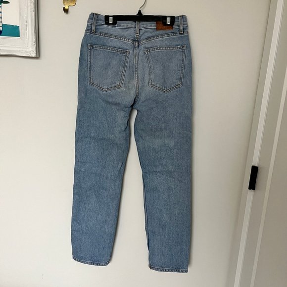 B SIDES Women's Straight Leg Jeans - Light Blue - Picture 6 of 7